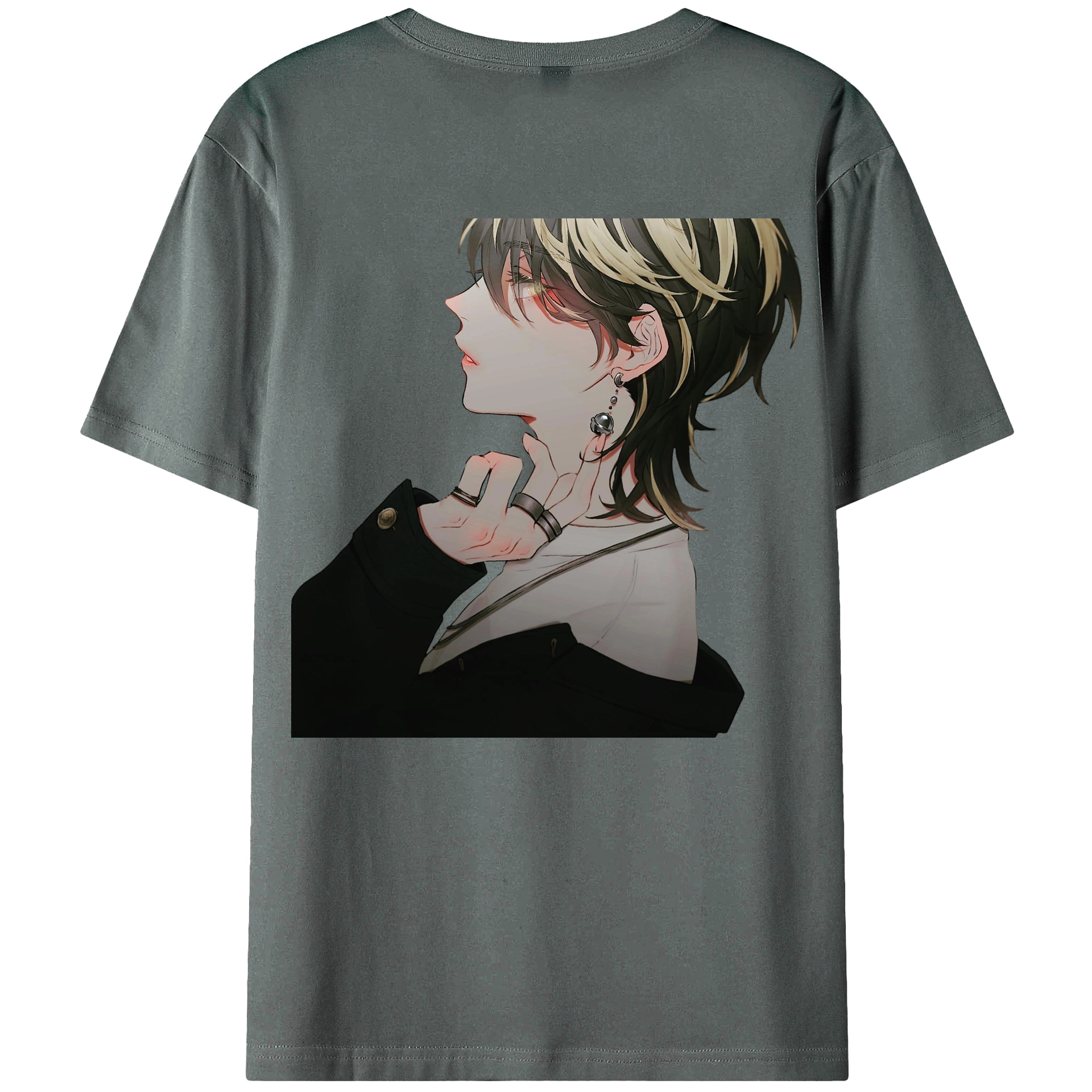 （画像用） 東京リベンジャーズ Tokyo Revengers 綿100％ メンズ半袖Tシャツ（バックプリント） 通気性